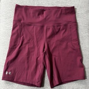 Under Armour Maroon Bike Shorts